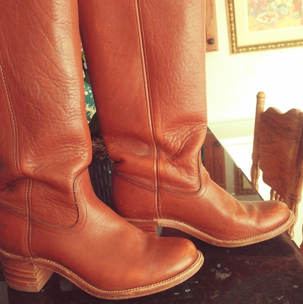 Frye Campus Leather Boots, Size 10 B